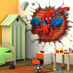 Αυτοκόλλητο διακοσμητικό τοίχου 3D SPIDERMAN SP